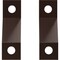 Ekena Millwork Premium Z-Brackets for Barn Door Track (set of 2), Rustic Brown GB6001TZRB - alternate 1